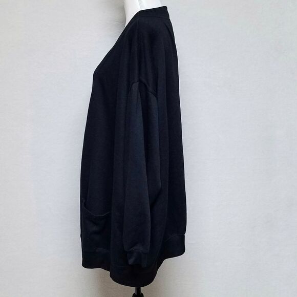 VINTAGE 90s Basic Editions Simple Black Button Down Cardigan 3X - Picture 10 of 14